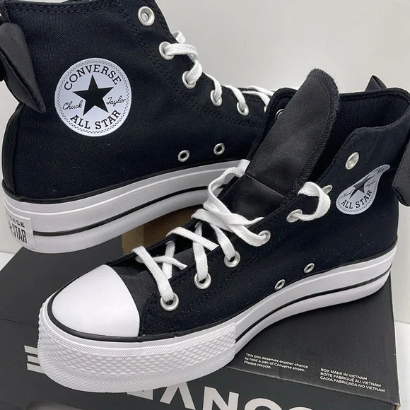 Converse WMNS CTAS LIFT HI
BLACK/WHITE/BLACK А14828C Platforms Sneakers - Picture 11 of 16
